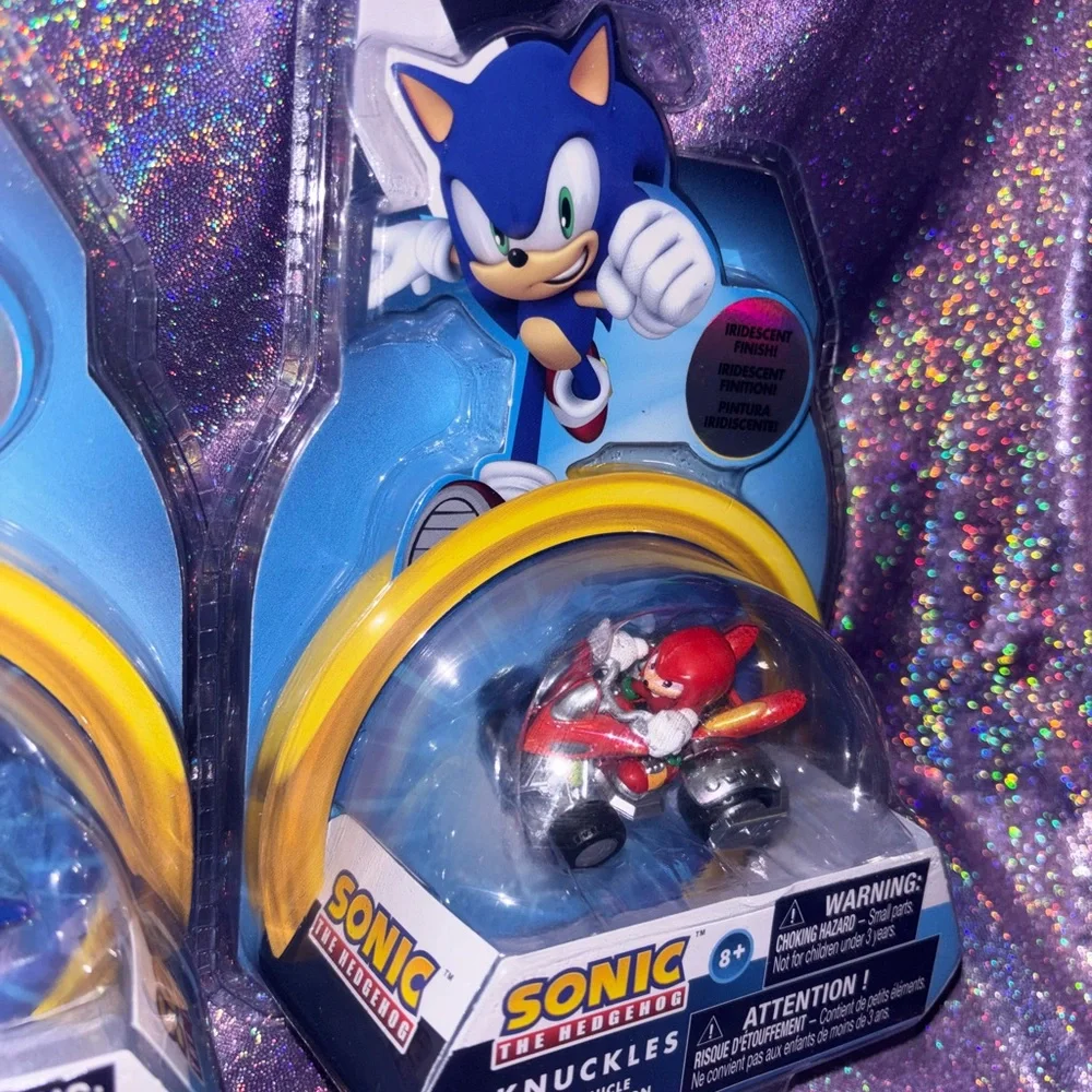 Exclusive Sonic The Hedgehog Iridescent Race Car Set